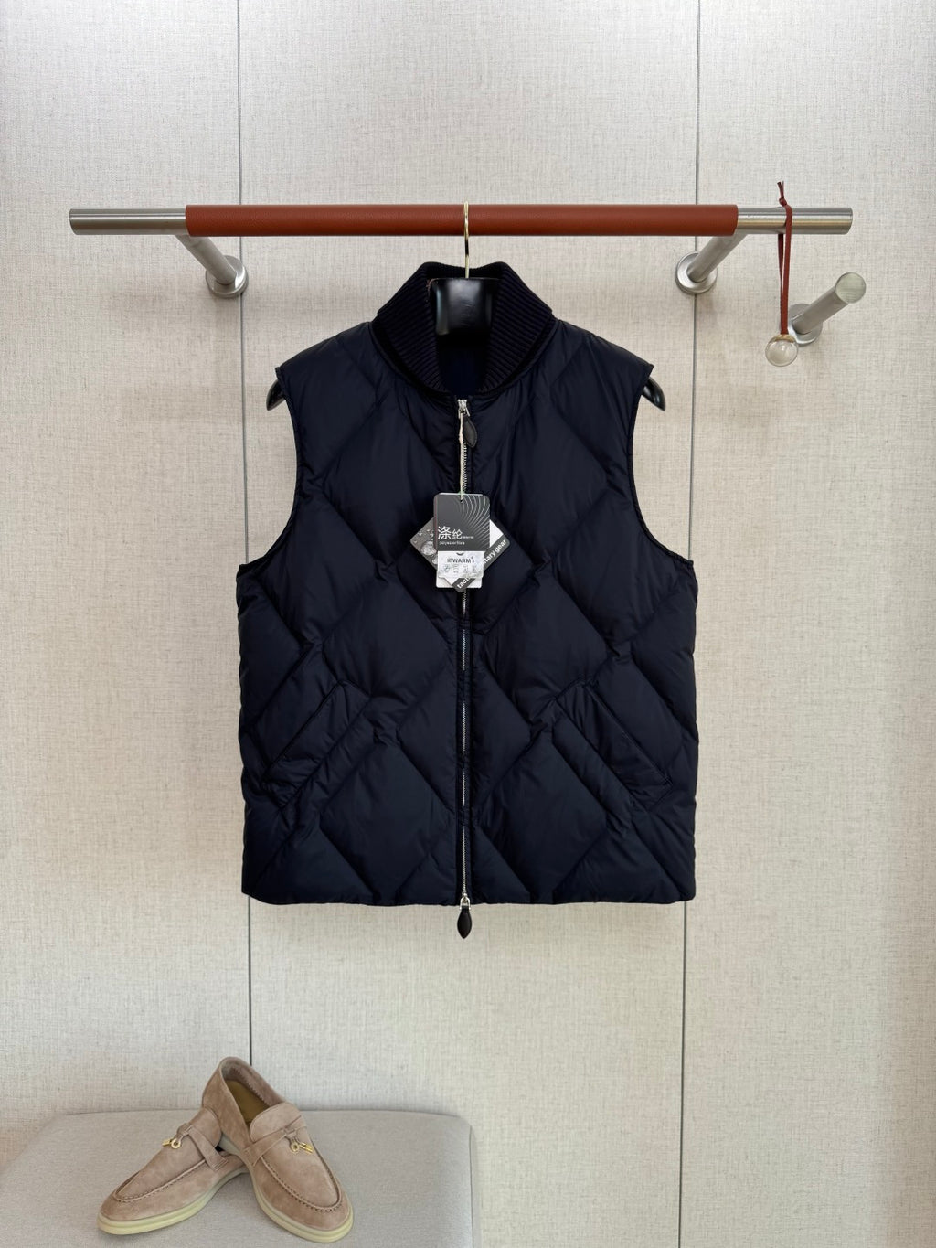 Berluti Schwarze Stepp-Daunenweste Wärmender Komfort & Moderner Urban-Look