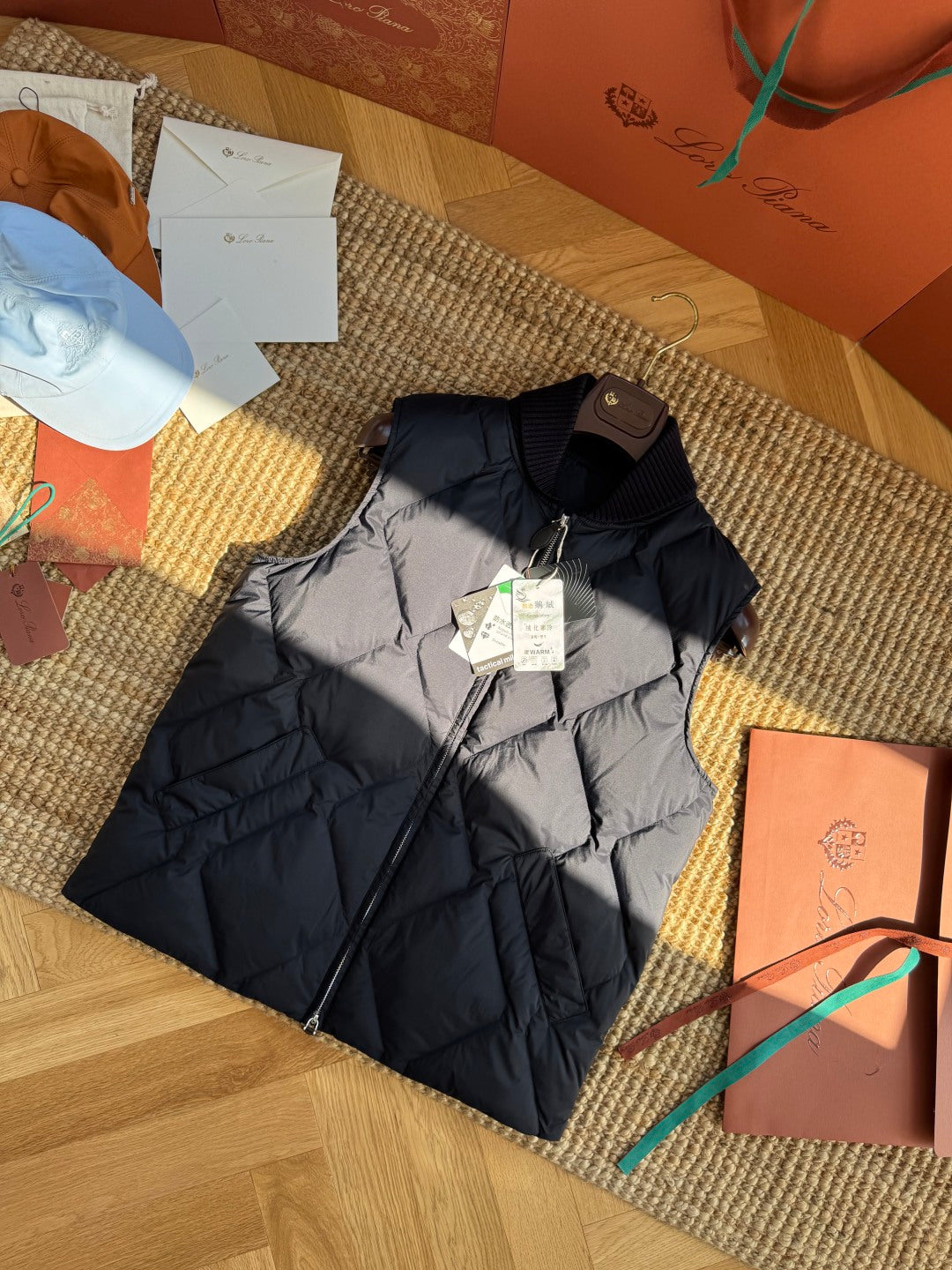 Berluti Schwarze Stepp-Daunenweste Wärmender Komfort & Moderner Urban-Look