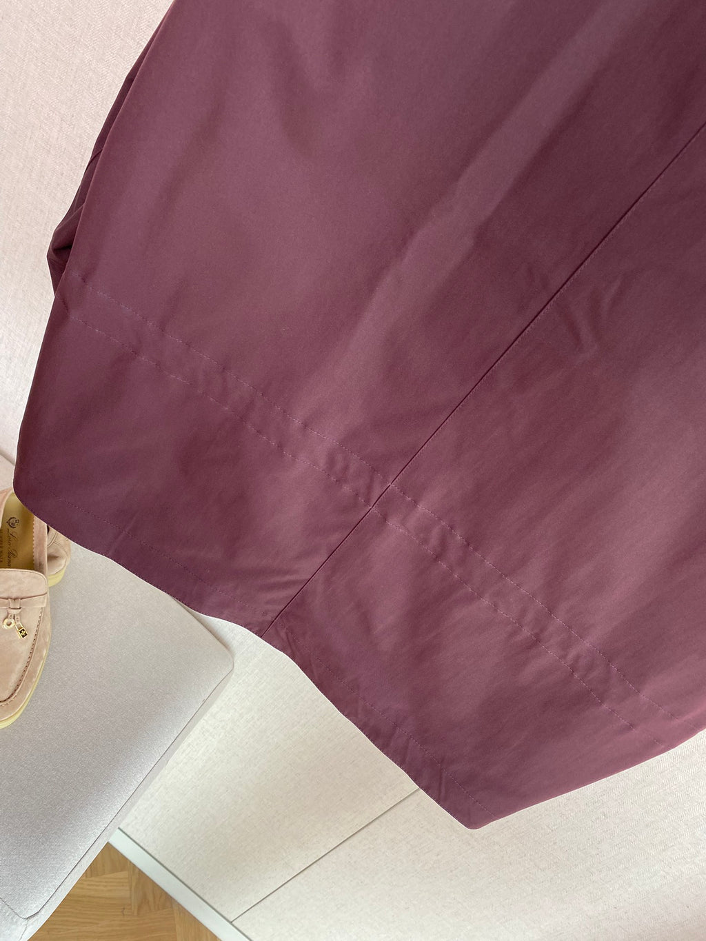 Bordeauxrote Utility-Jacke