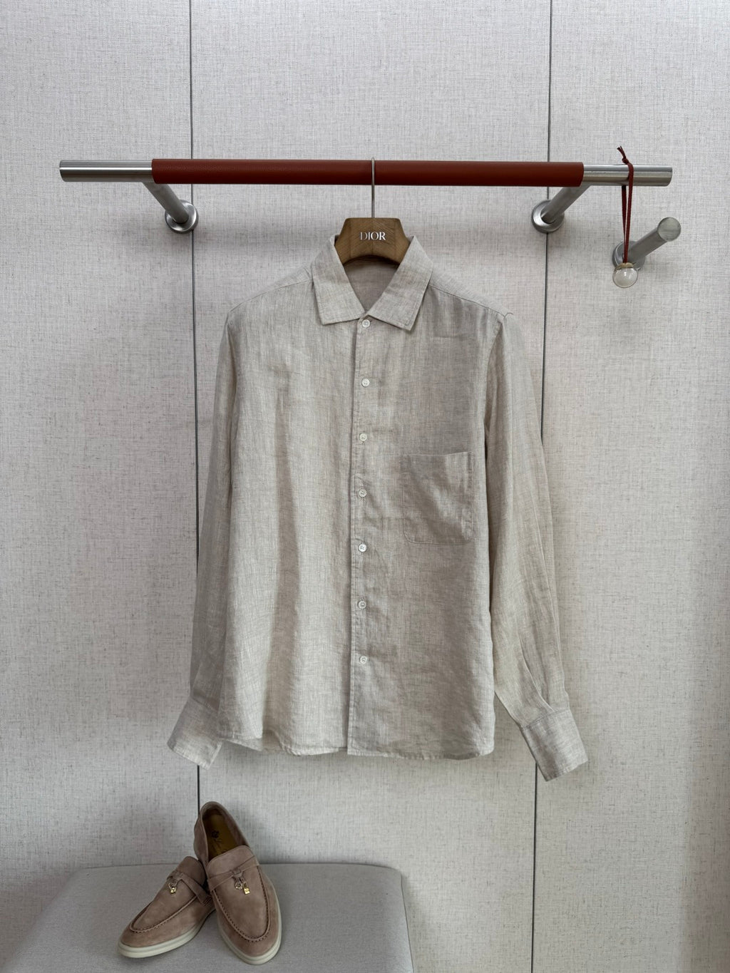 Dior Beige Leinenhemd