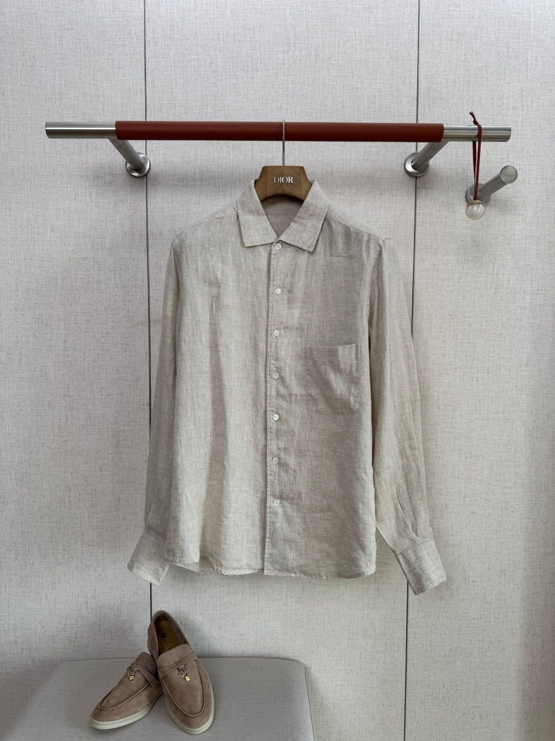 Dior Beige Leinenhemd