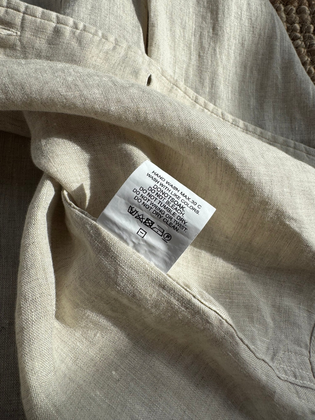 Dior Beige Leinenhemd