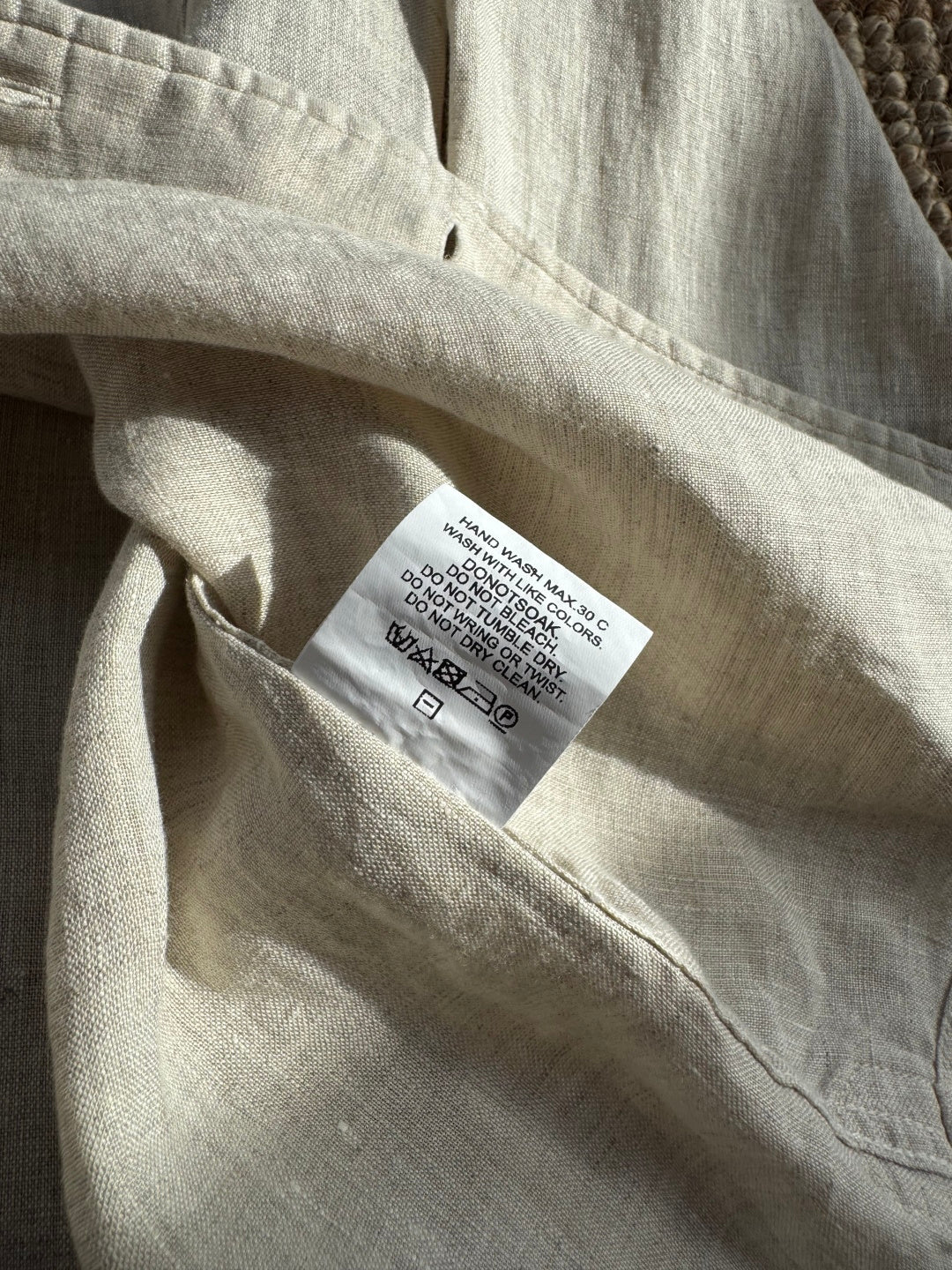 Dior Beige Leinenhemd