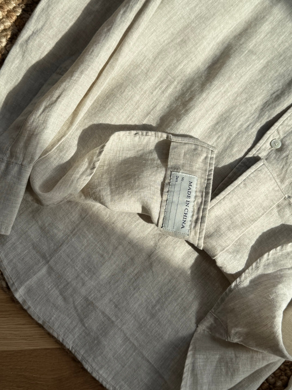 Dior Beige Leinenhemd