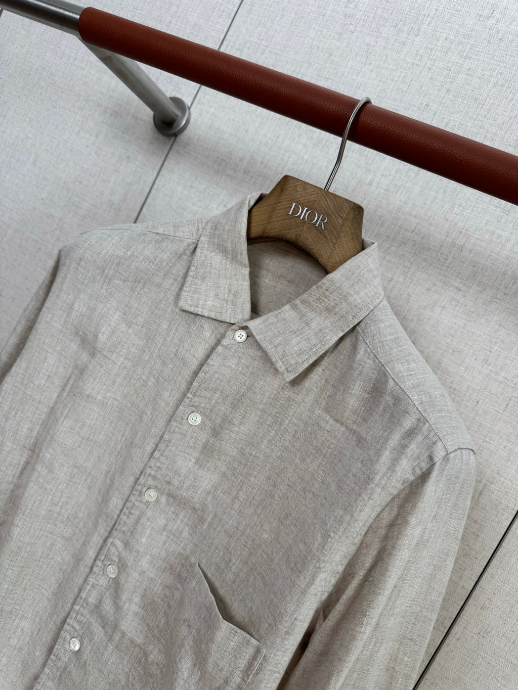 Dior Beige Leinenhemd