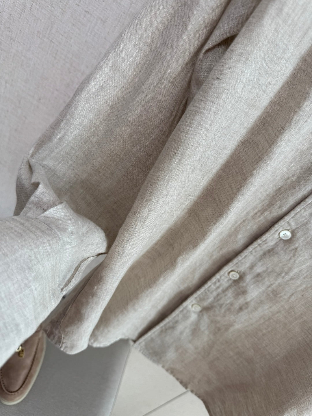 Dior Beige Leinenhemd