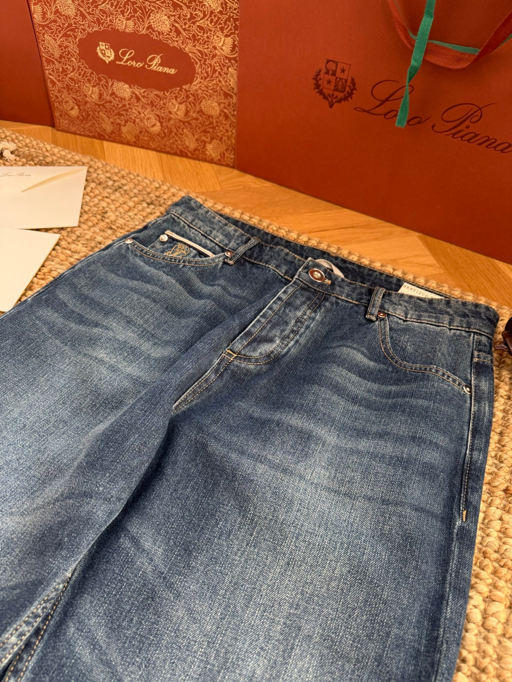 Dior Dunkelblaue Jeans
