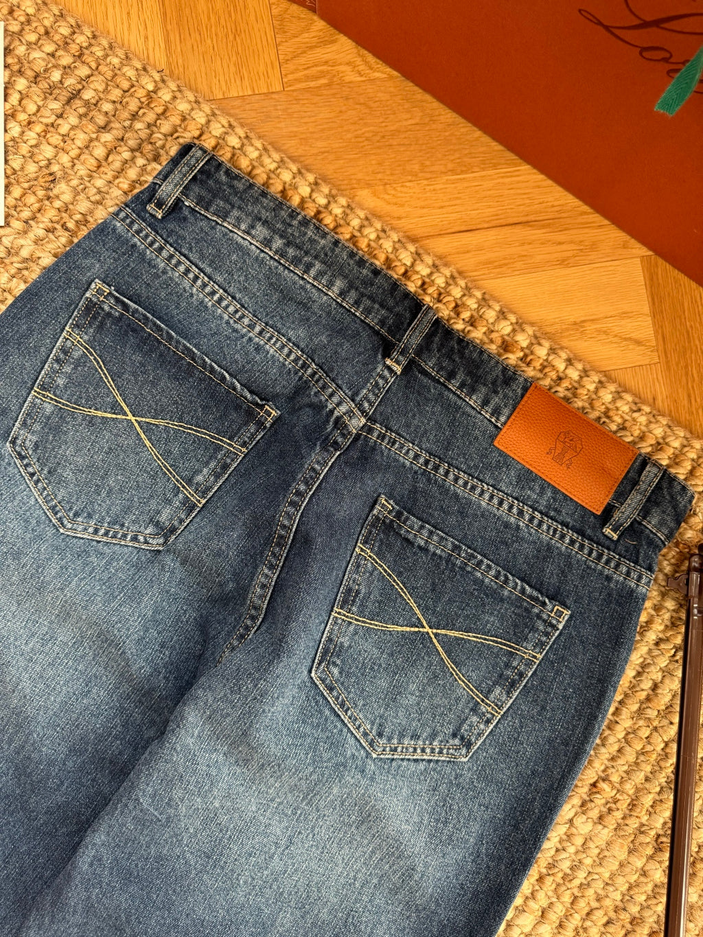 Dior Dunkelblaue Jeans