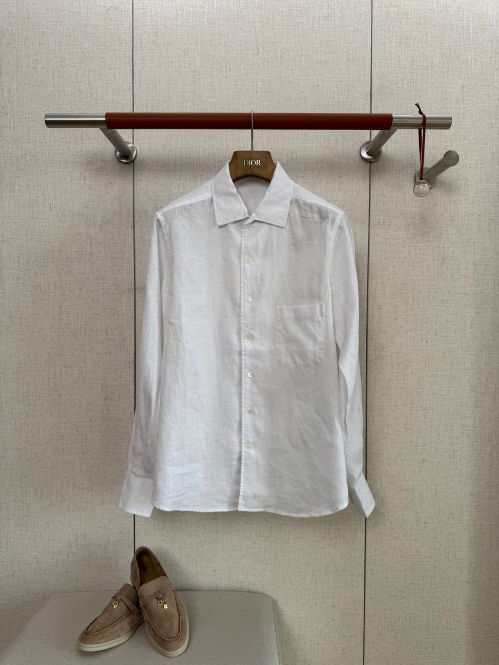 Dior Weisses Leinenhemd