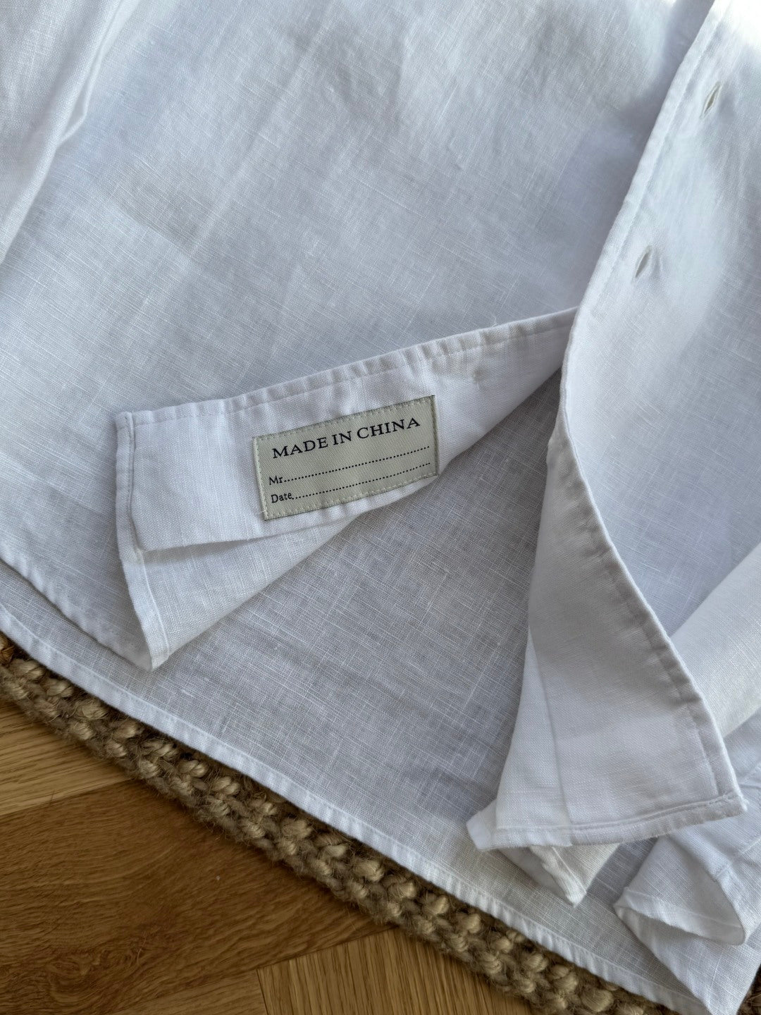 Dior Weisses Leinenhemd