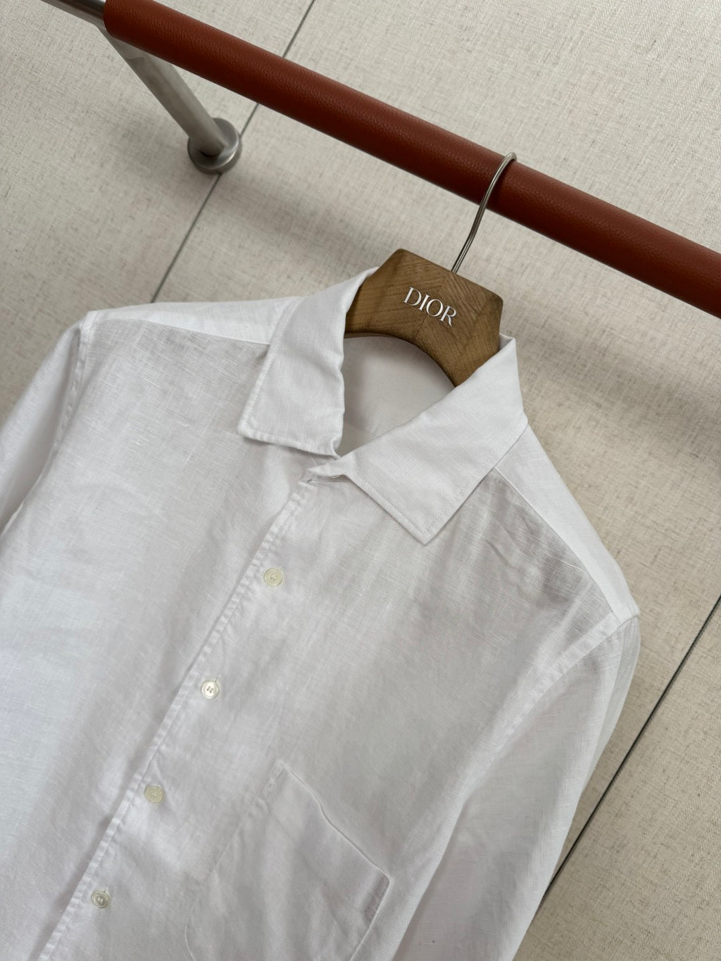 Dior Weisses Leinenhemd