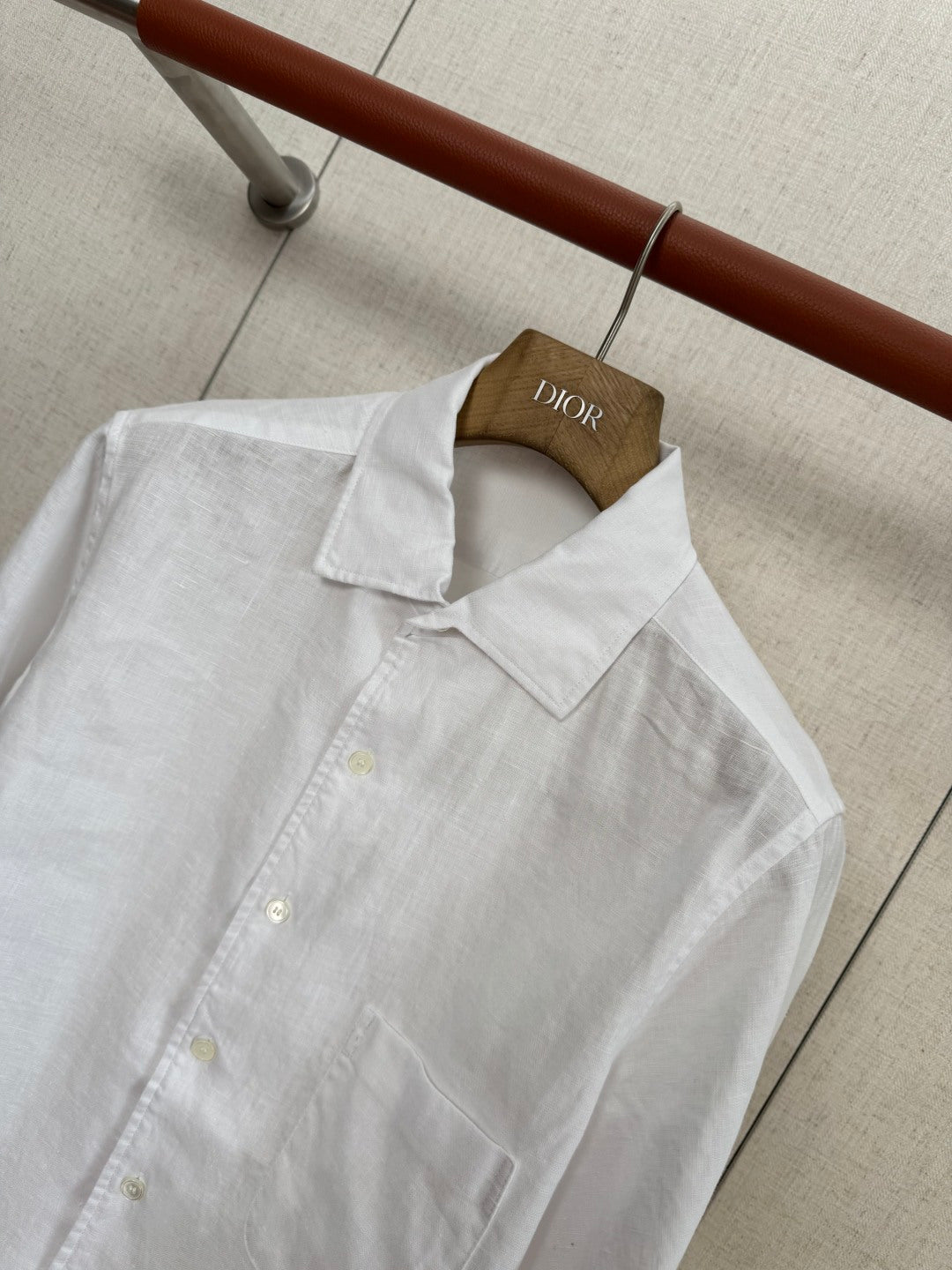 Dior Weisses Leinenhemd
