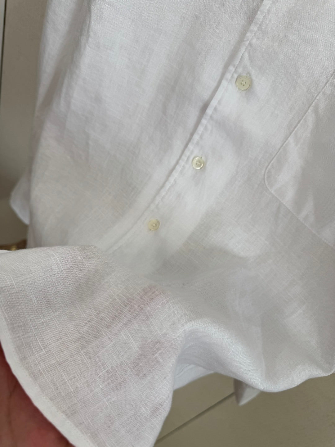 Dior Weisses Leinenhemd