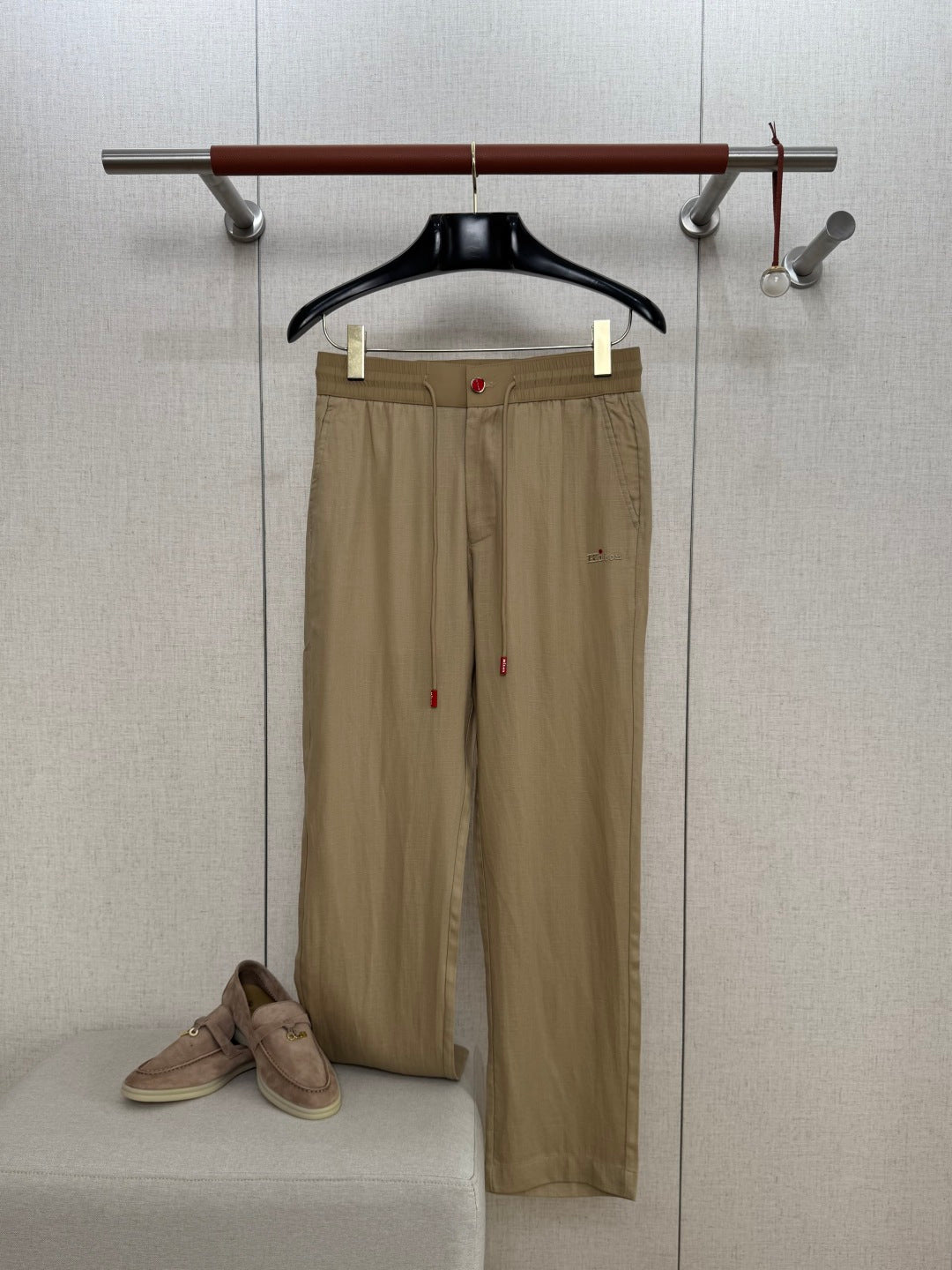 Ermenegildo Zegna Beigefarbene Stoffhose