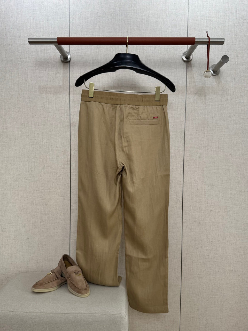 Ermenegildo Zegna Beigefarbene Stoffhose