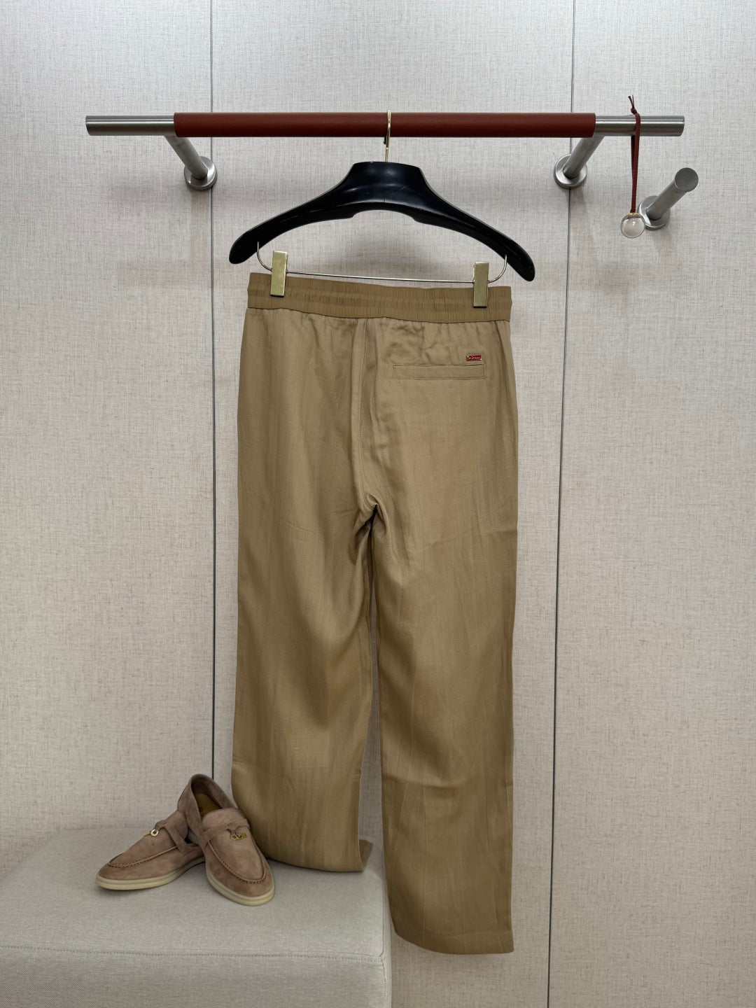 Ermenegildo Zegna Beigefarbene Stoffhose