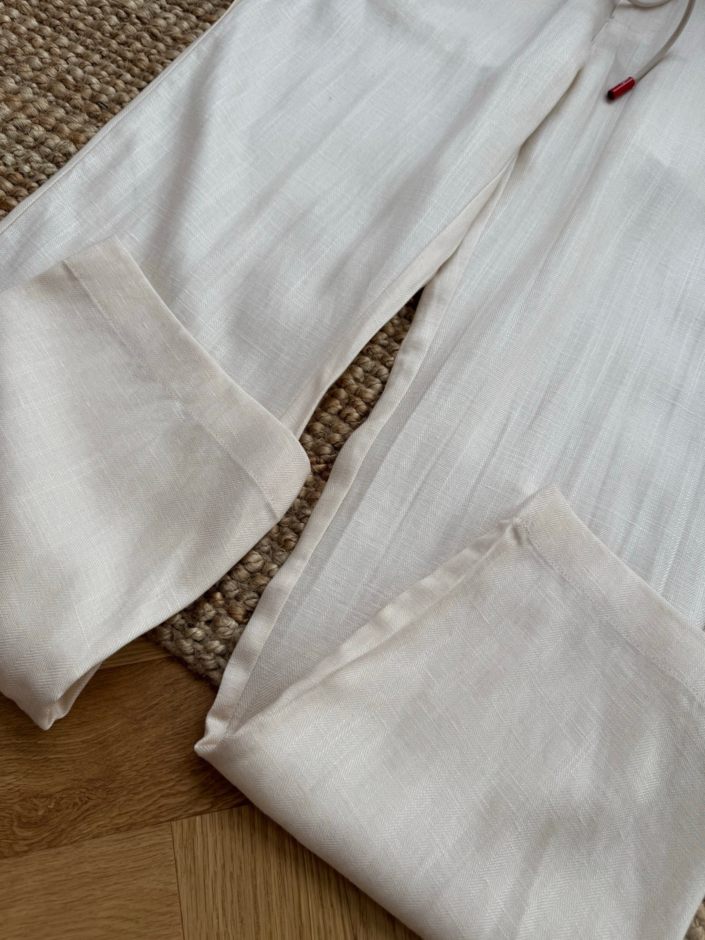 Ermenegildo Zegna Cremefarbene Stoffhose