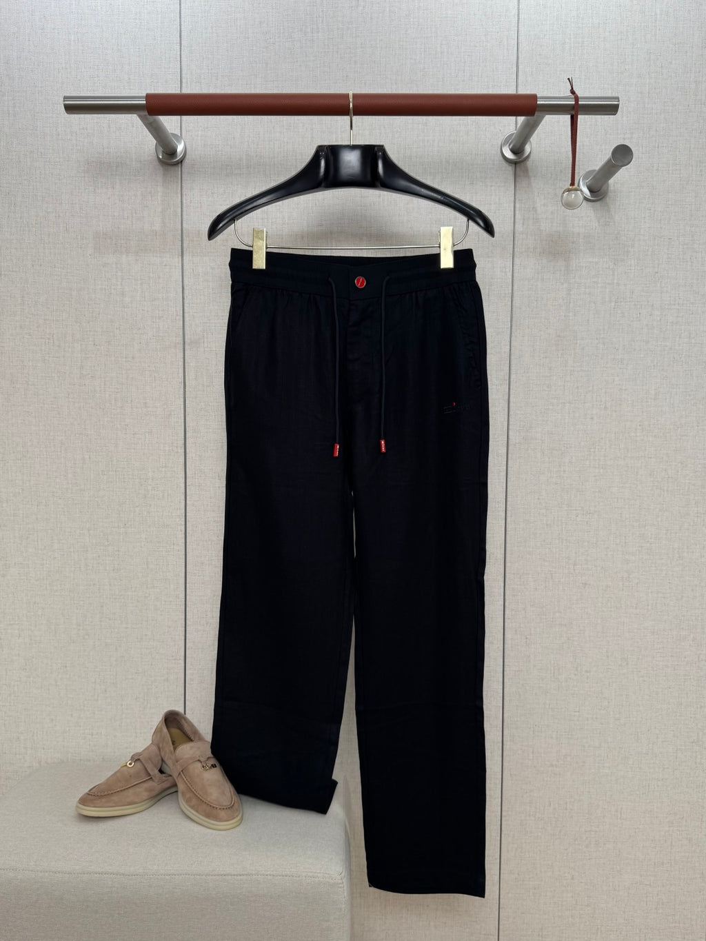 Ermenegildo Zegna Schwarze Stoffhose