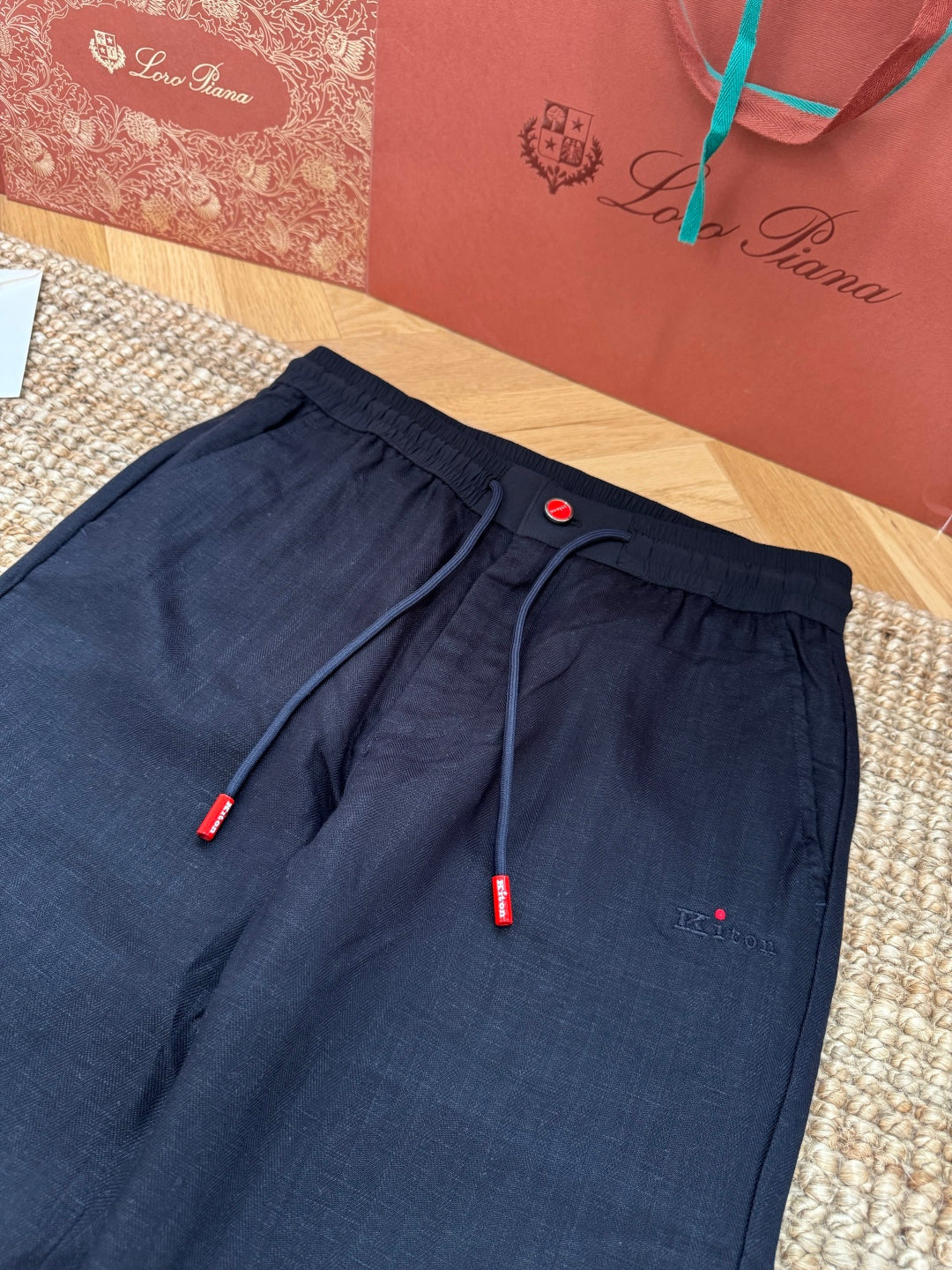 Ermenegildo Zegna Schwarze Stoffhose