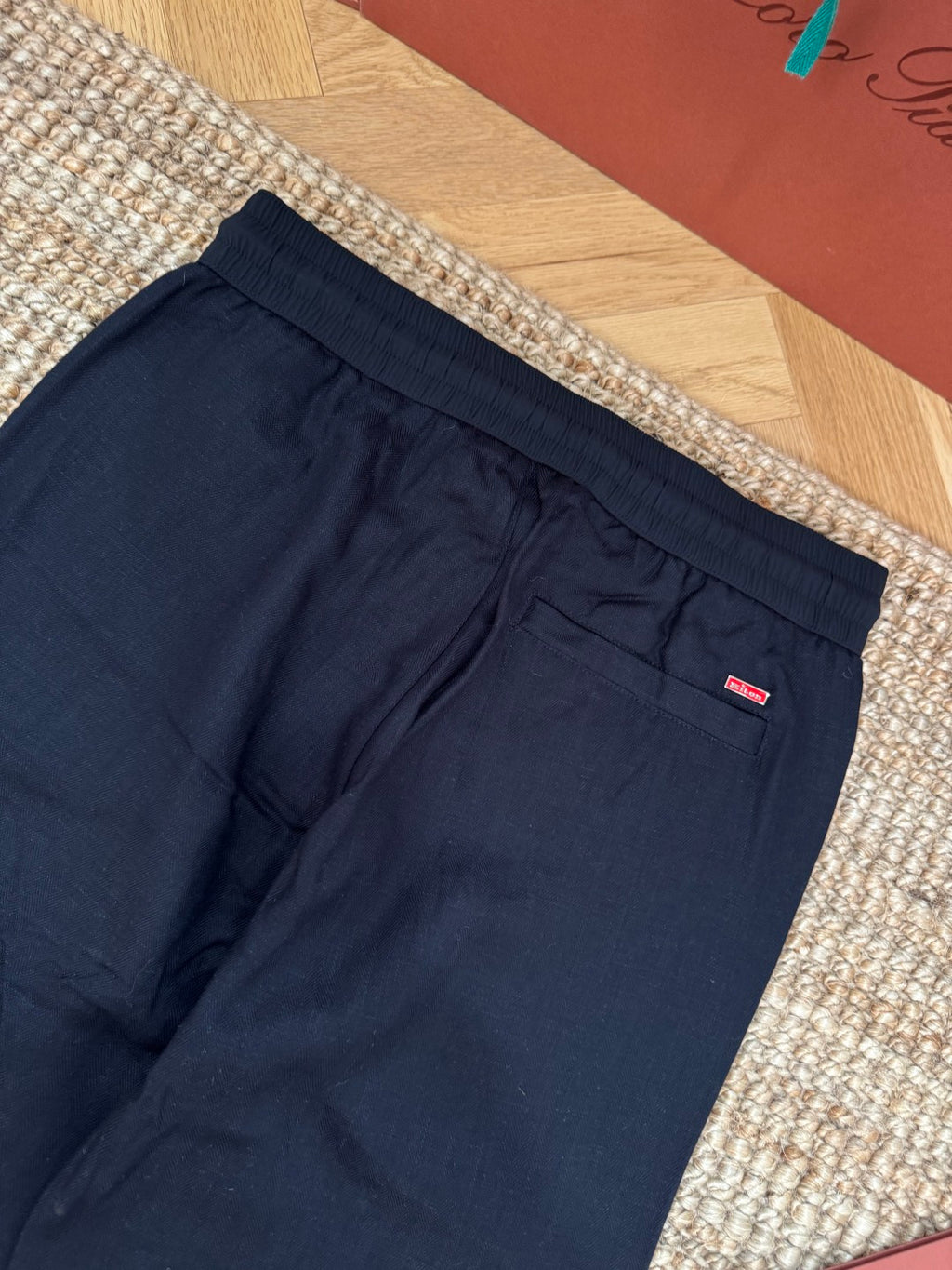 Ermenegildo Zegna Schwarze Stoffhose