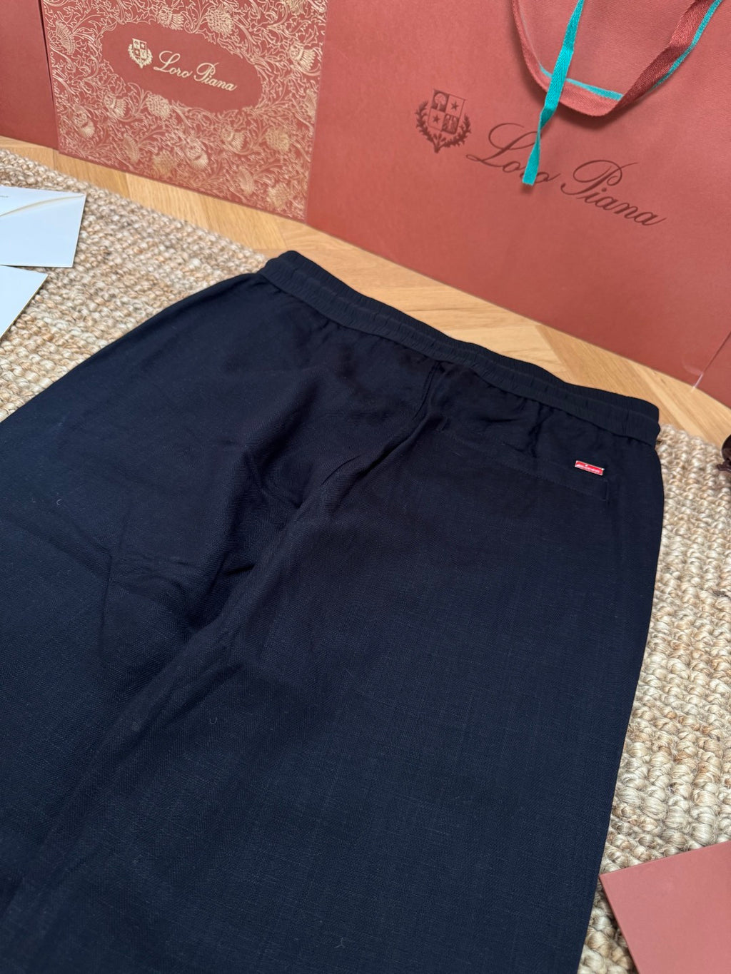 Ermenegildo Zegna Schwarze Stoffhose