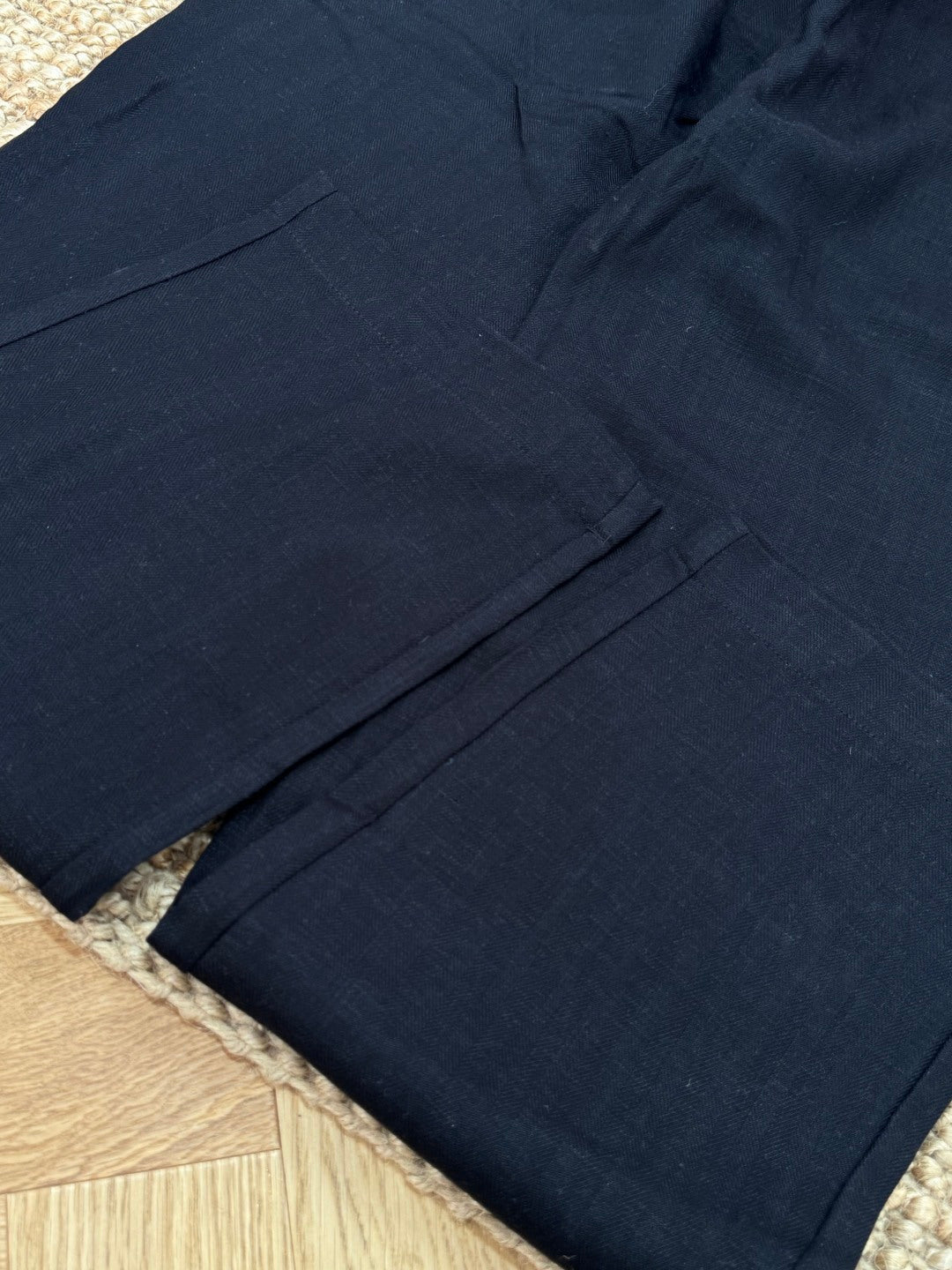 Ermenegildo Zegna Schwarze Stoffhose