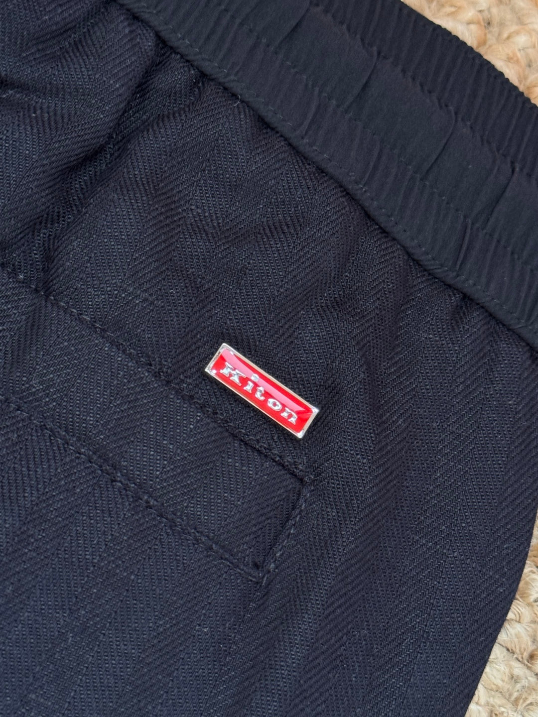 Ermenegildo Zegna Schwarze Stoffhose