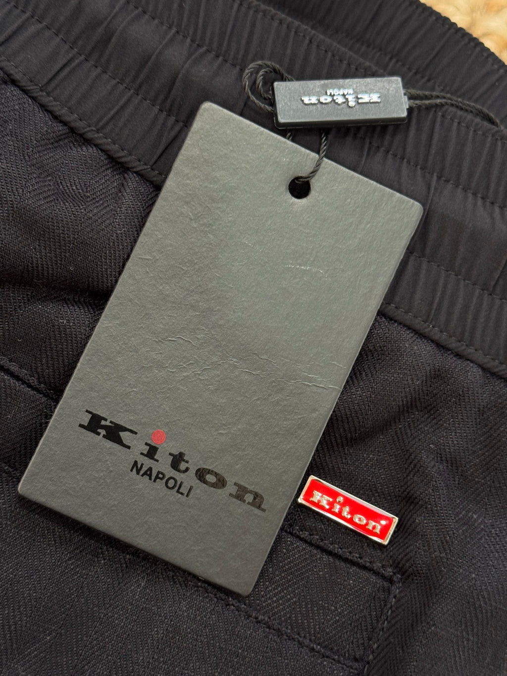 Ermenegildo Zegna Schwarze Stoffhose