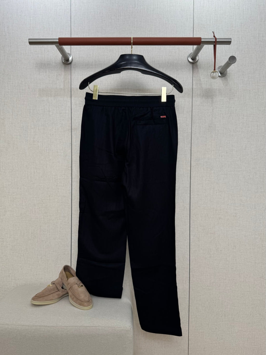 Ermenegildo Zegna Schwarze Stoffhose