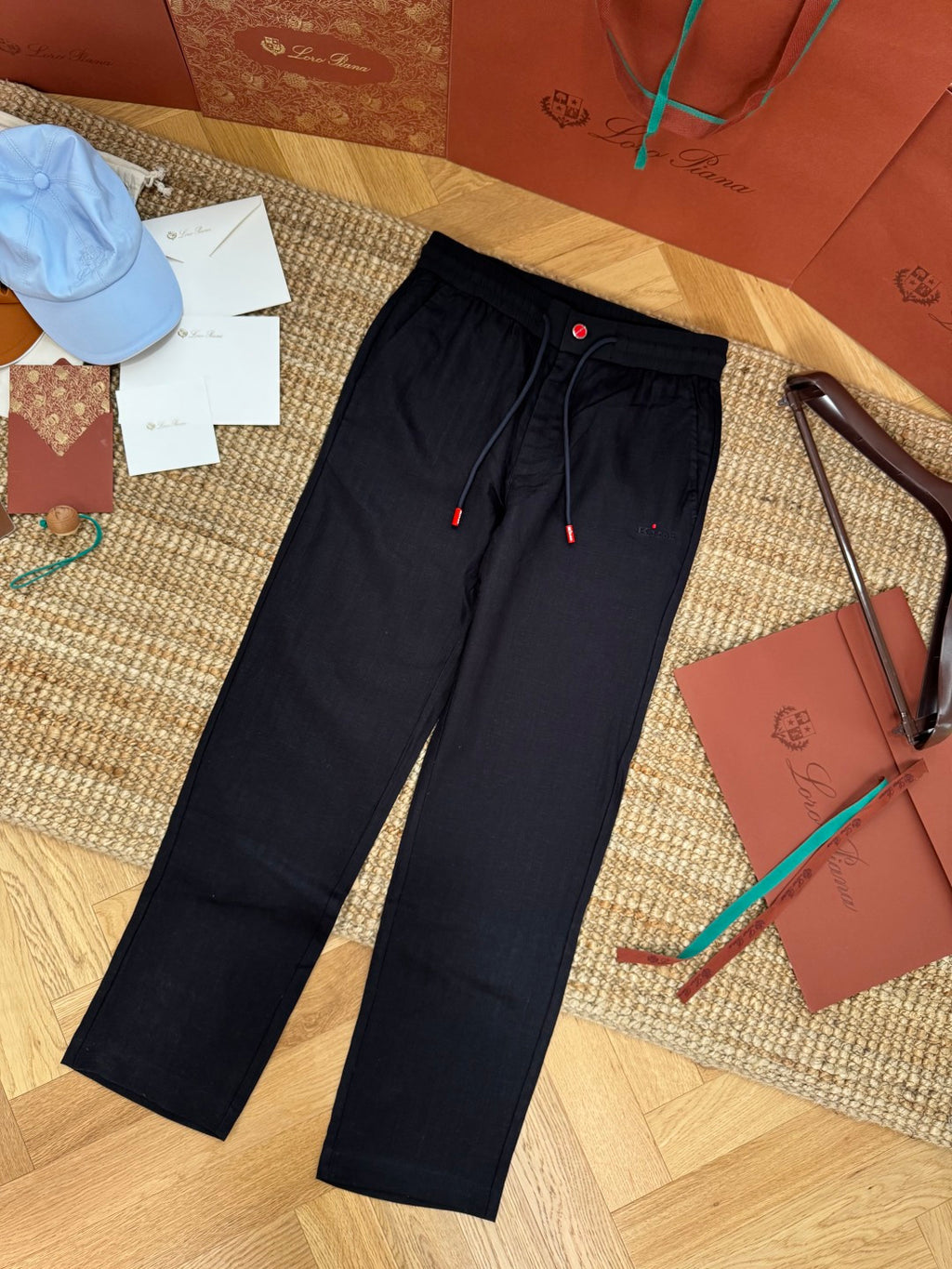 Ermenegildo Zegna Schwarze Stoffhose