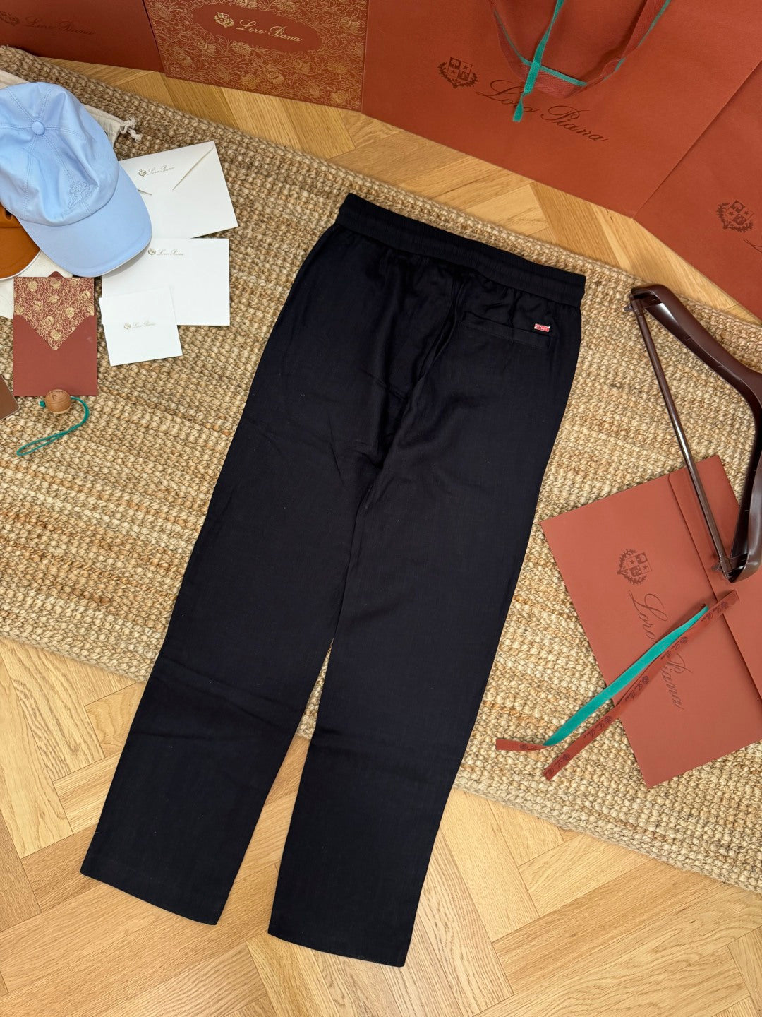 Ermenegildo Zegna Schwarze Stoffhose