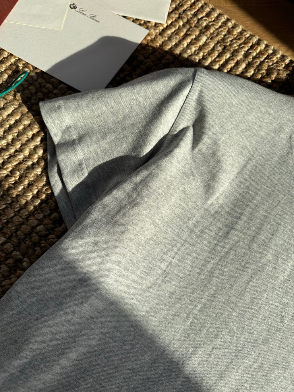 Hermès Graues Logo-T-Shirt