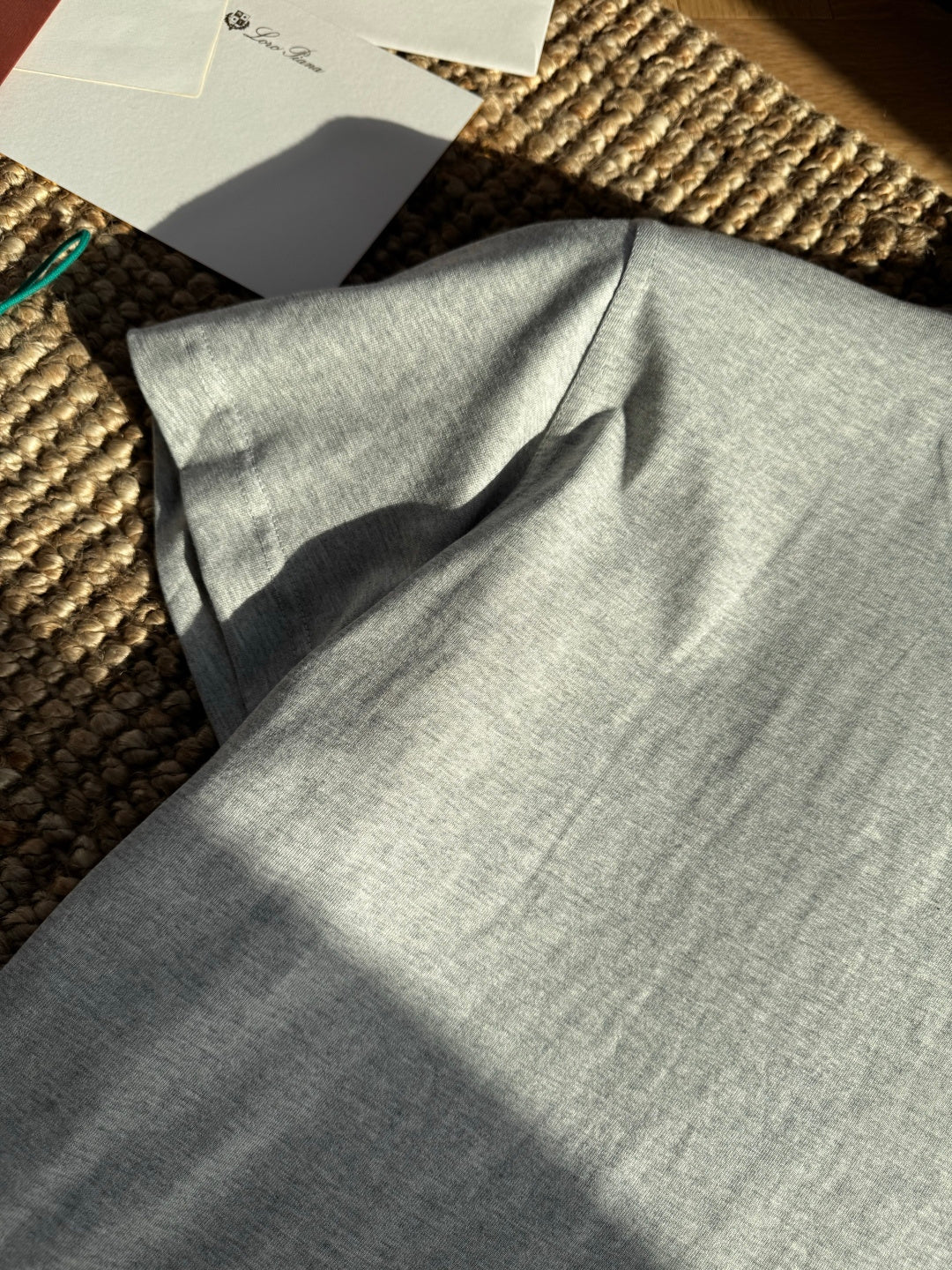 Hermès Graues Logo-T-Shirt