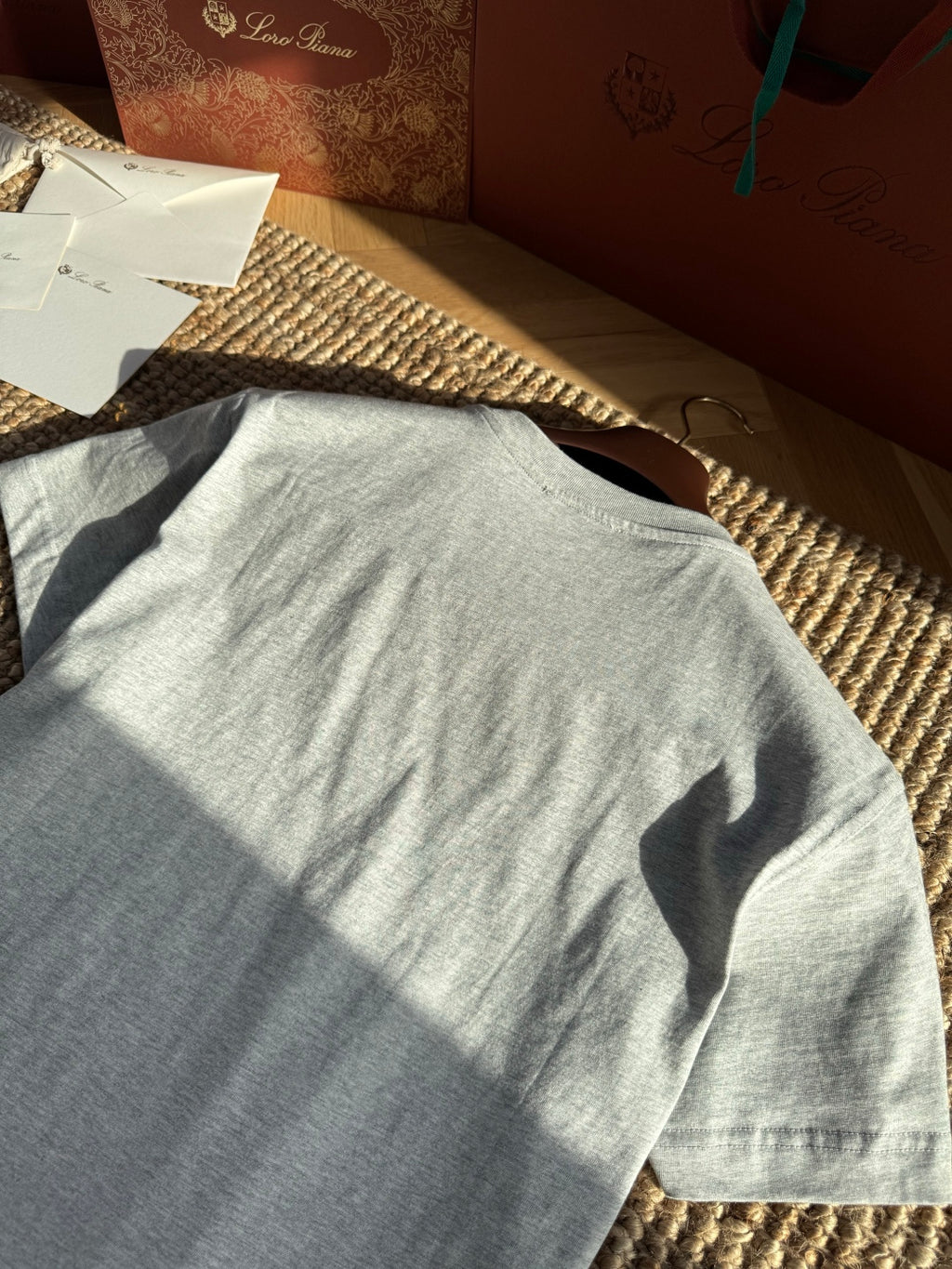 Hermès Graues Logo-T-Shirt