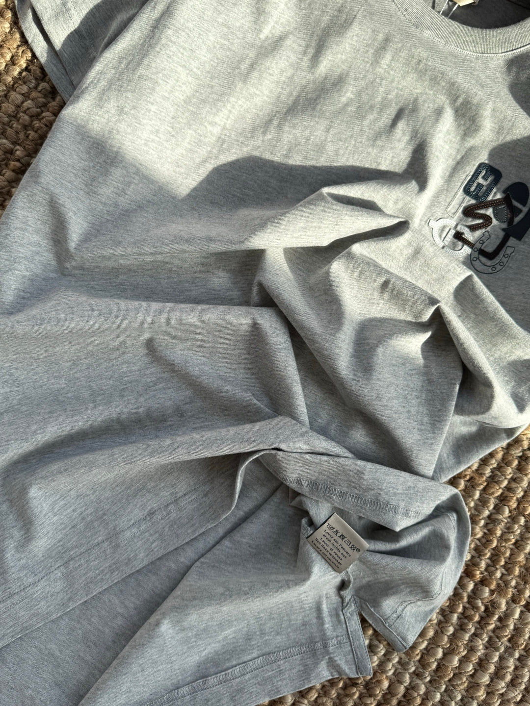 Hermès Graues Logo-T-Shirt