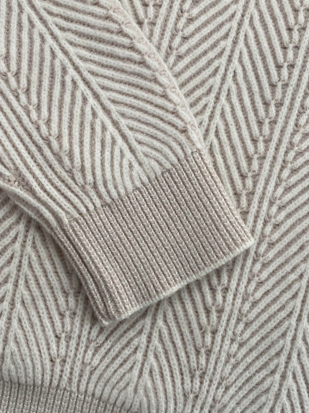 Hermès Hellgrauer Half Zip Strickpullover