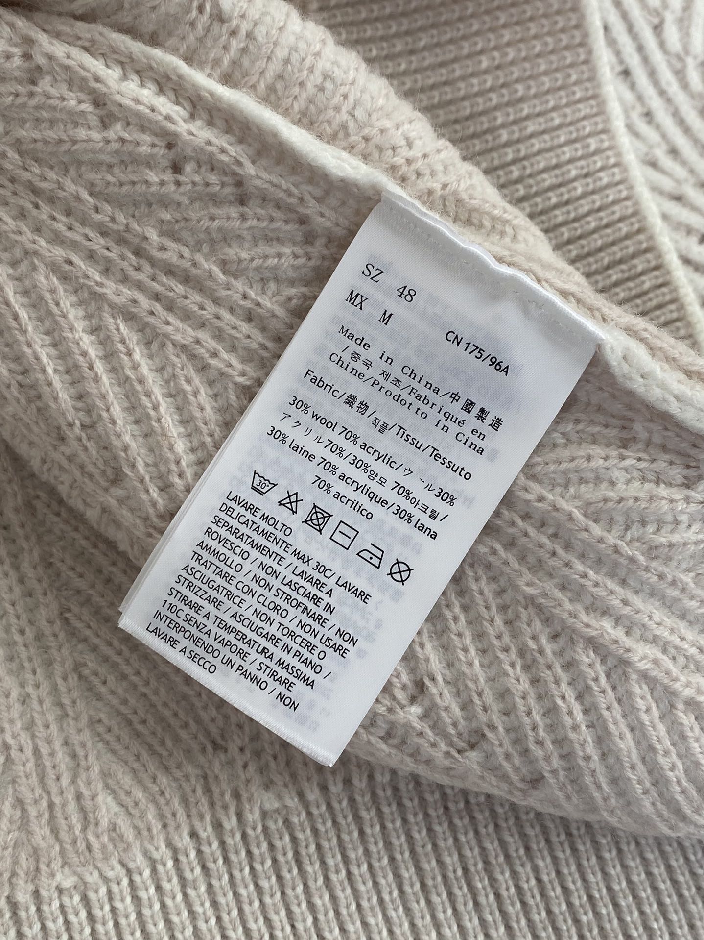 Hermès Hellgrauer Half Zip Strickpullover