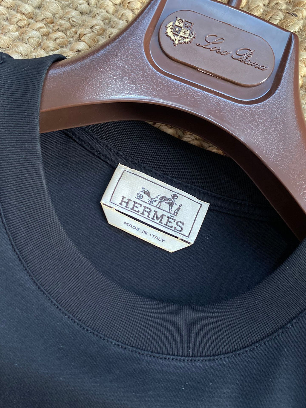 Hermès Schwarzes Herren T-Shirt