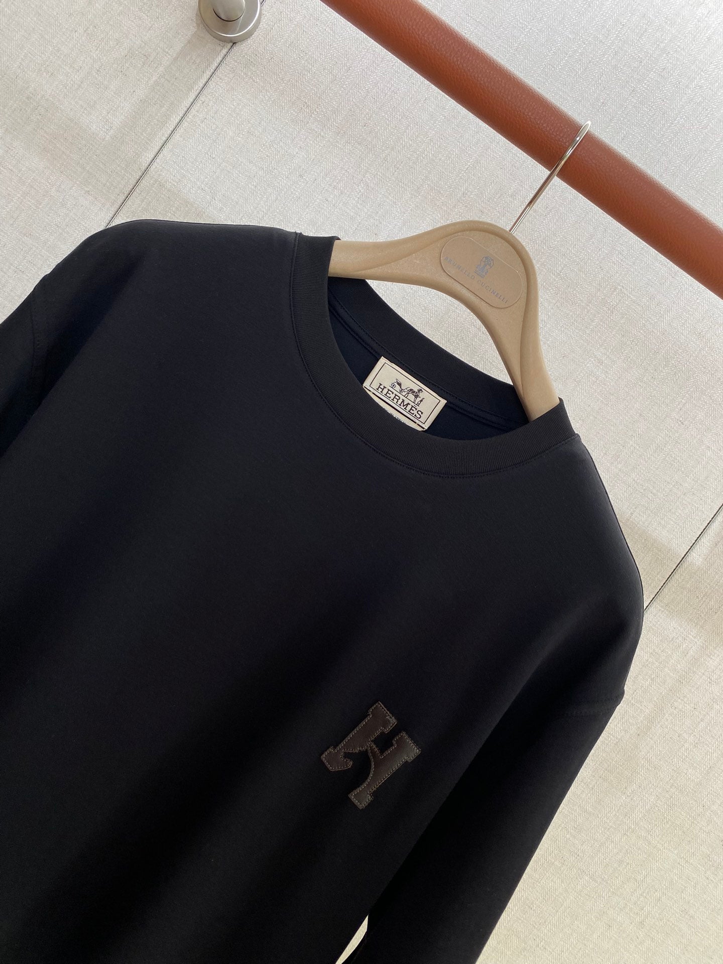 Hermès Schwarzes Herren T-Shirt