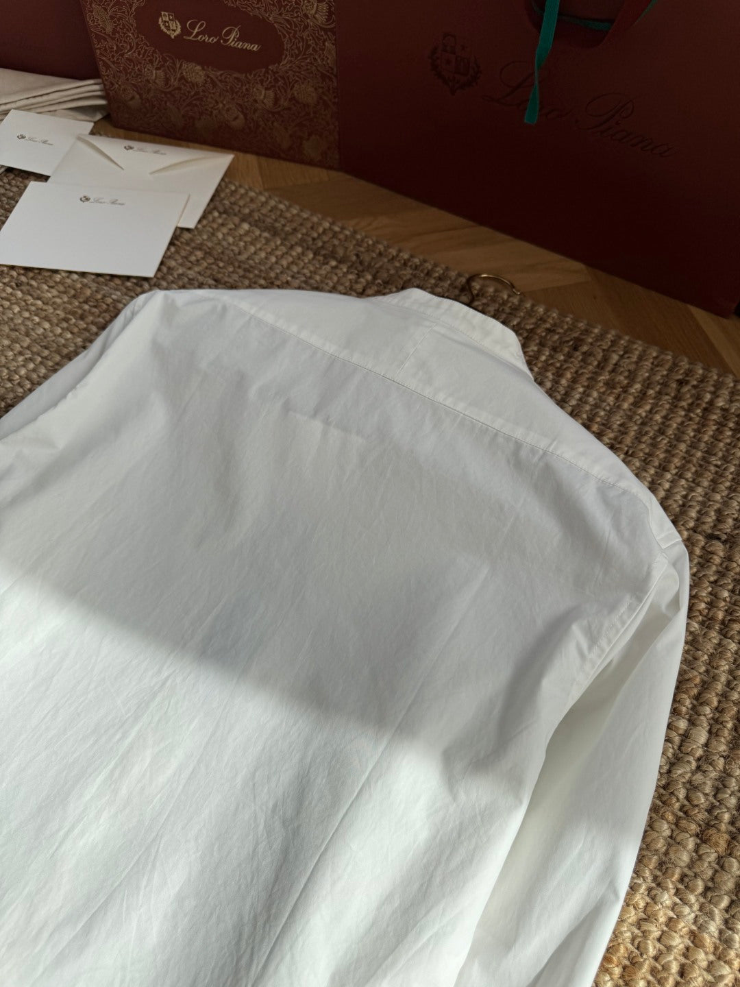 Hermès Weisse Stehkragen Bluse