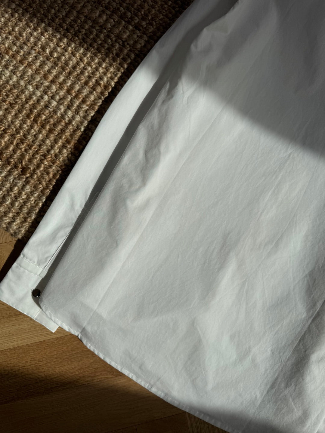 Hermès Weisse Stehkragen Bluse