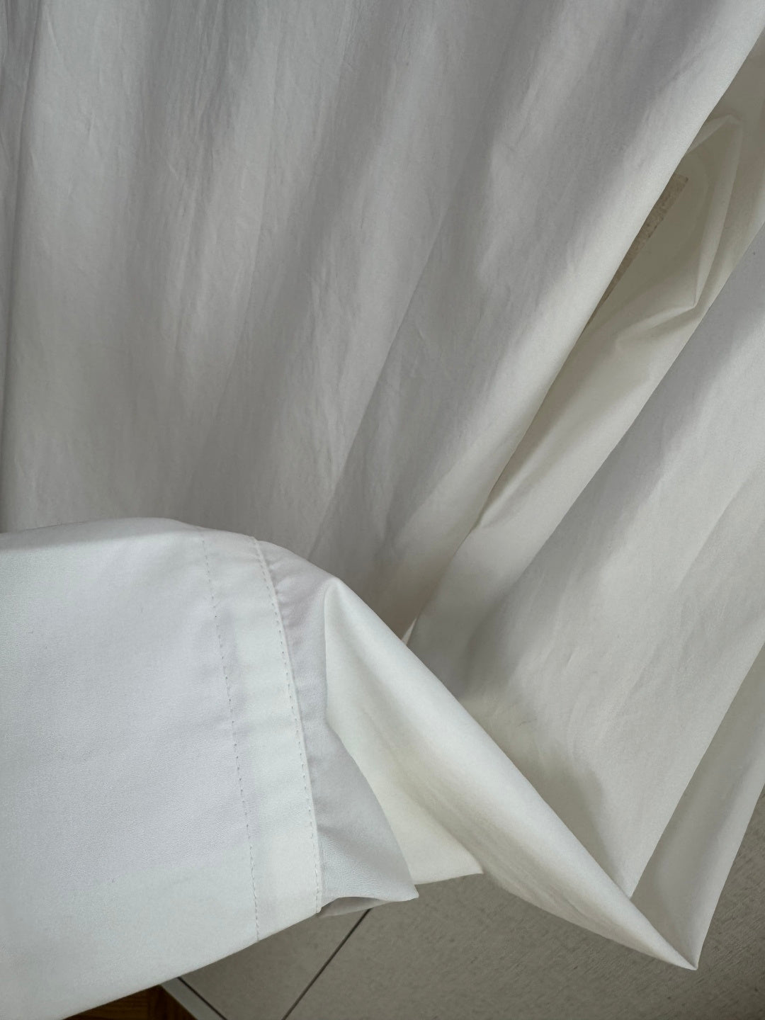 Hermès Weisse Stehkragen Bluse