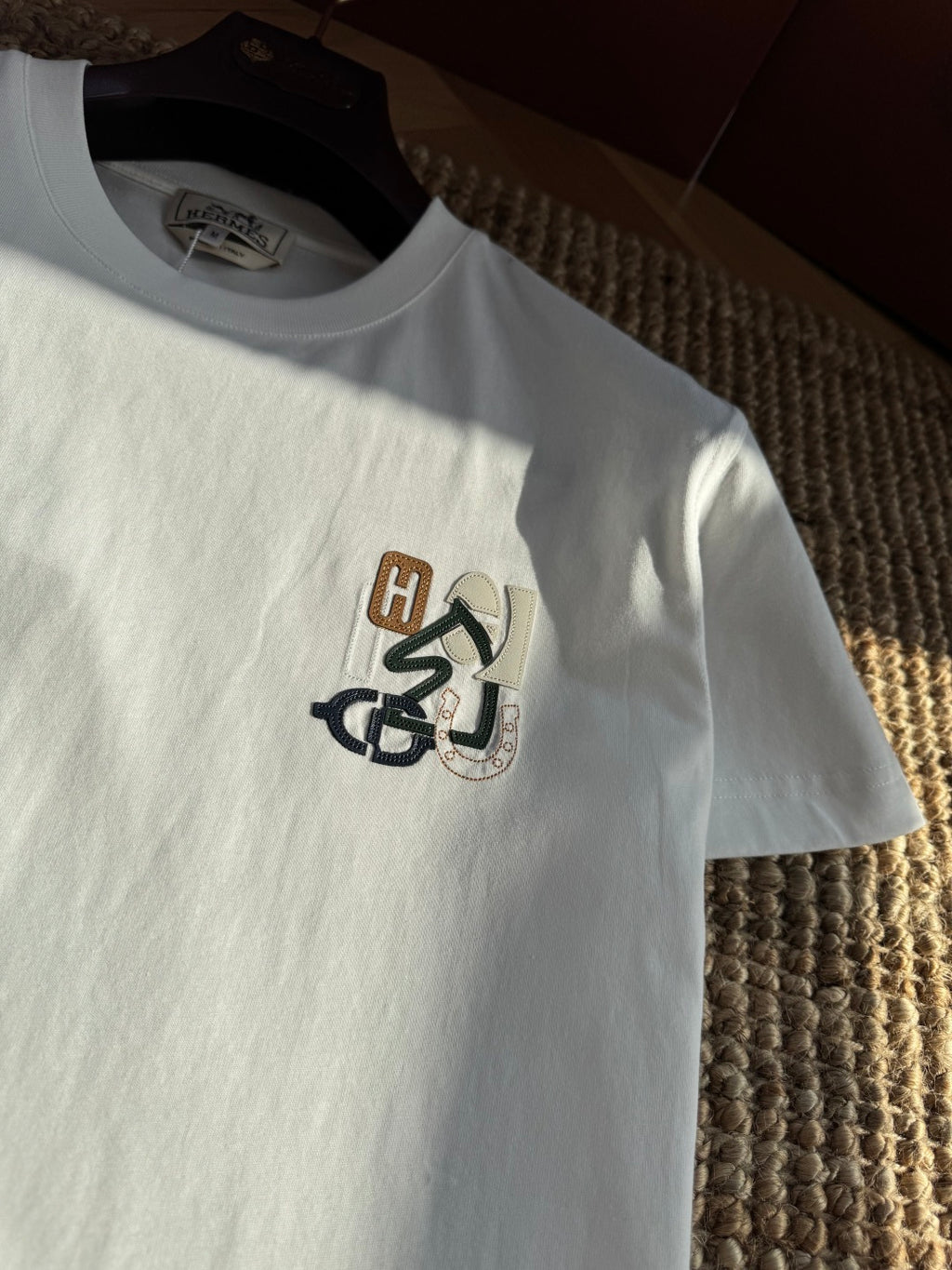 Hermès Weisses Logo-T-Shirt