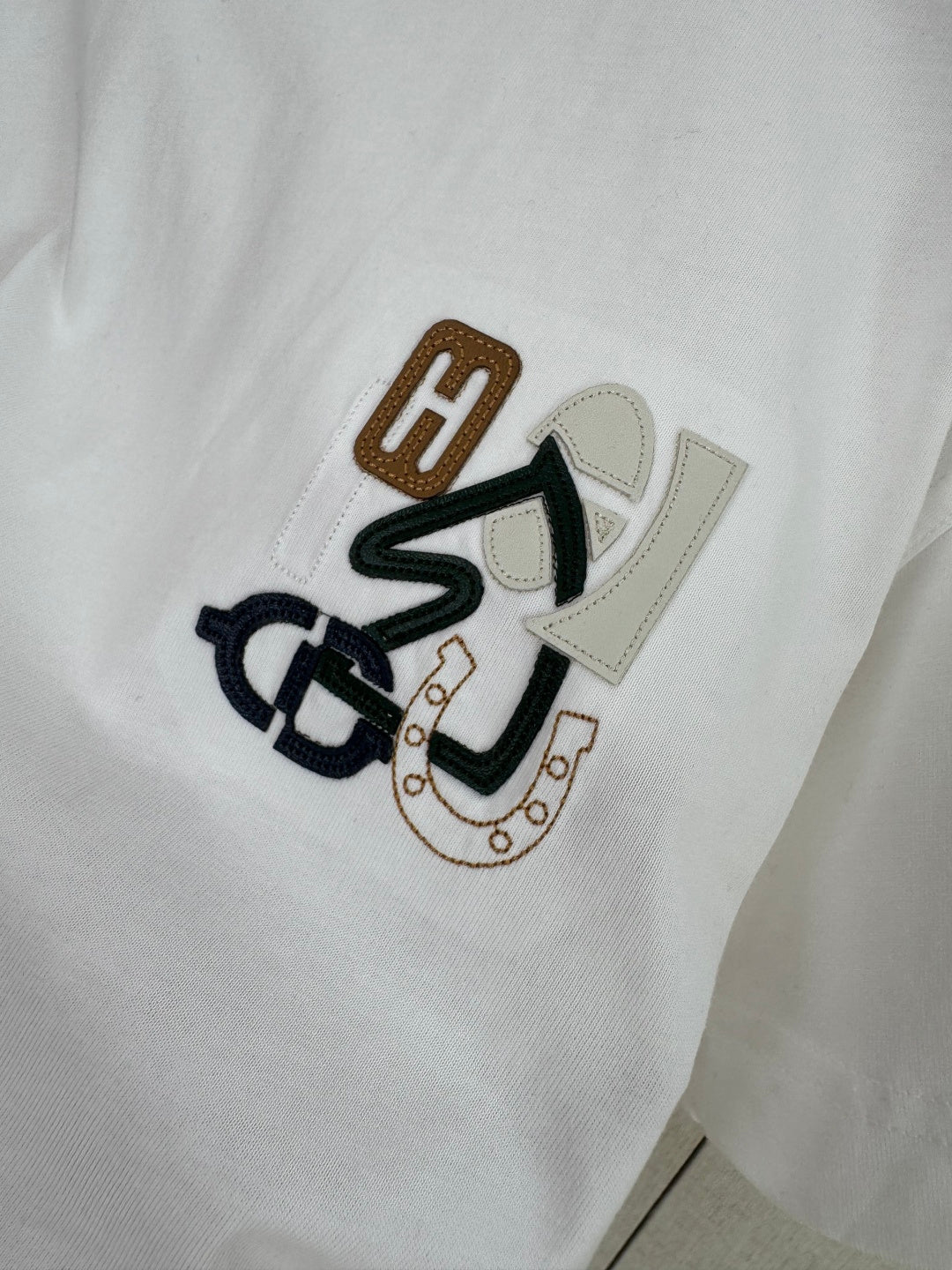 Hermès Weisses Logo-T-Shirt
