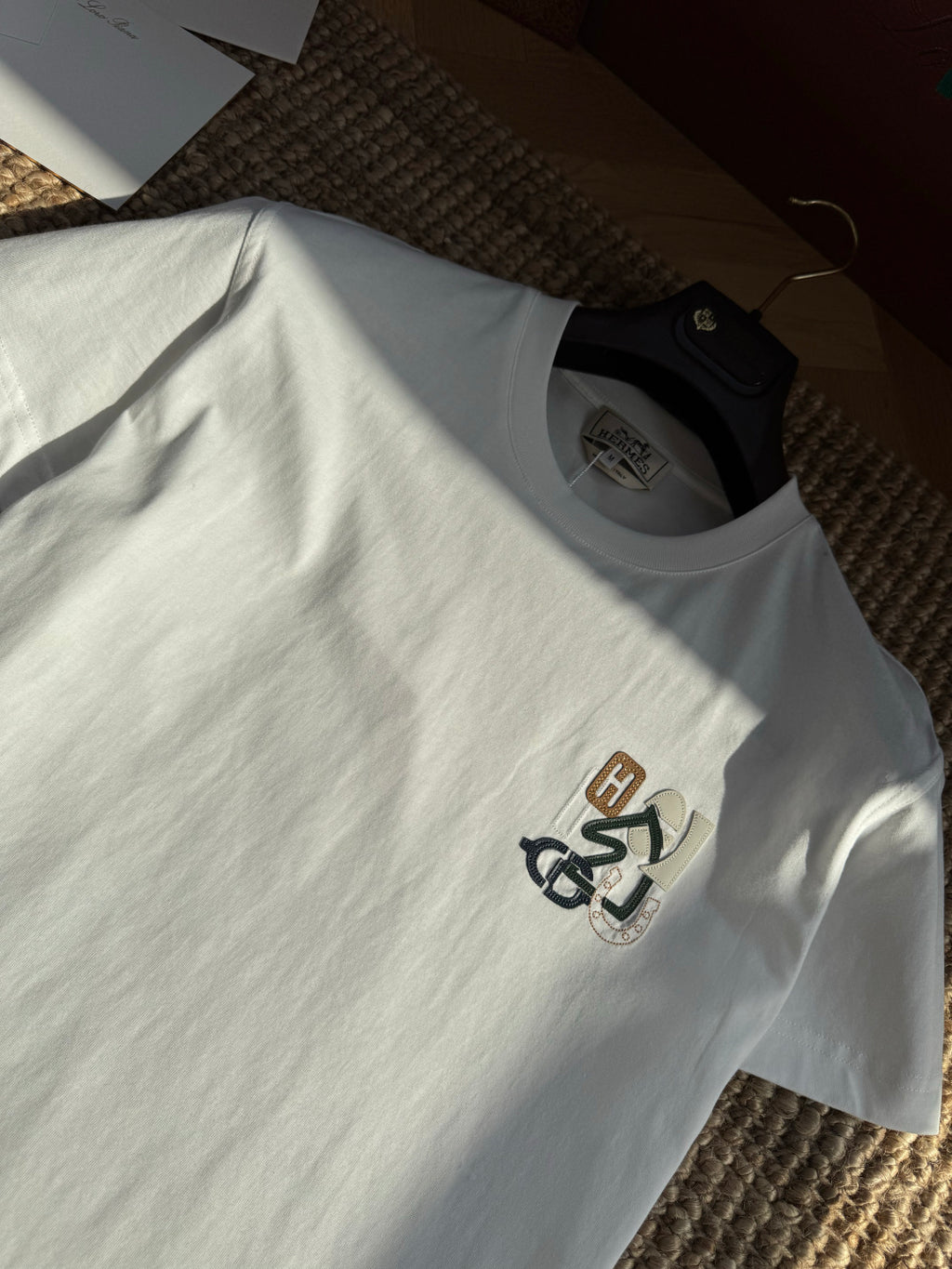 Hermès Weisses Logo-T-Shirt