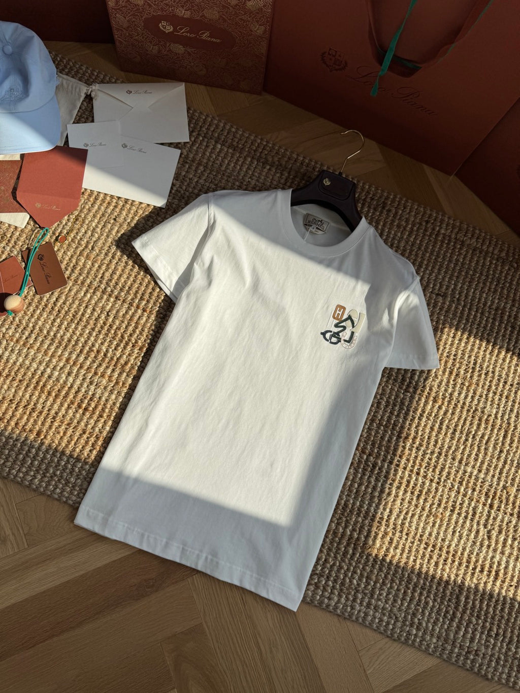Hermès Weisses Logo-T-Shirt
