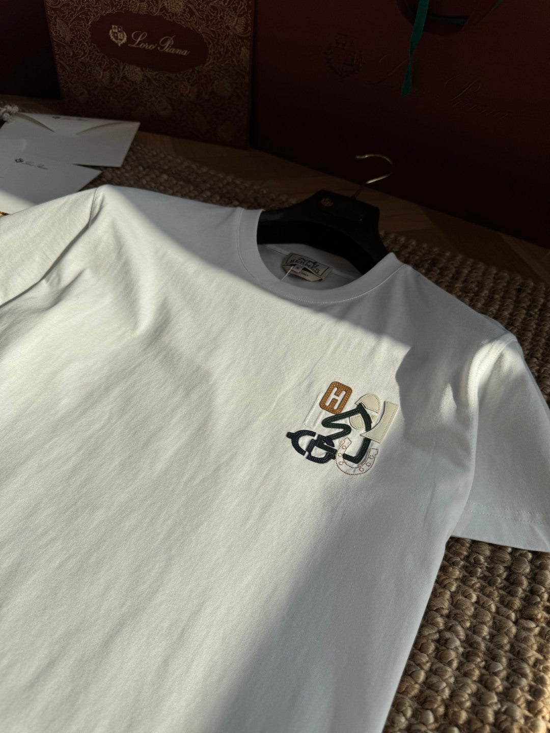 Hermès Weisses Logo-T-Shirt
