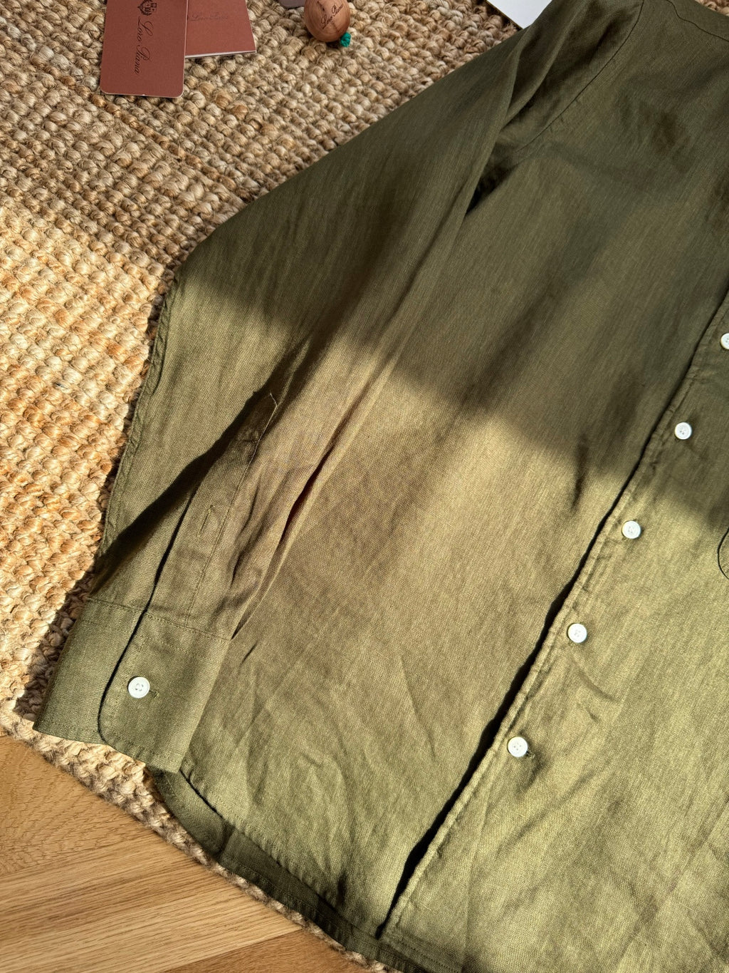 Herren Hemd aus Leinen in Dunkeloliv Leicht, Atmungsaktiv & Zeitlos