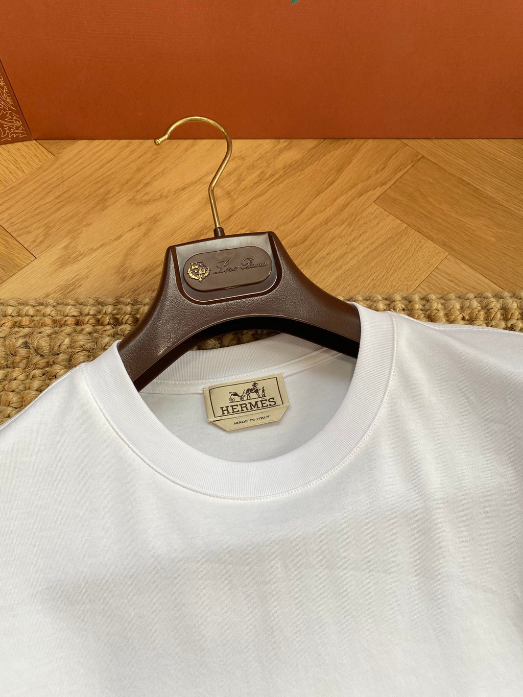 Loewe Weisses T-Shirt mit kontrastierenden Ärmelabschlüssen