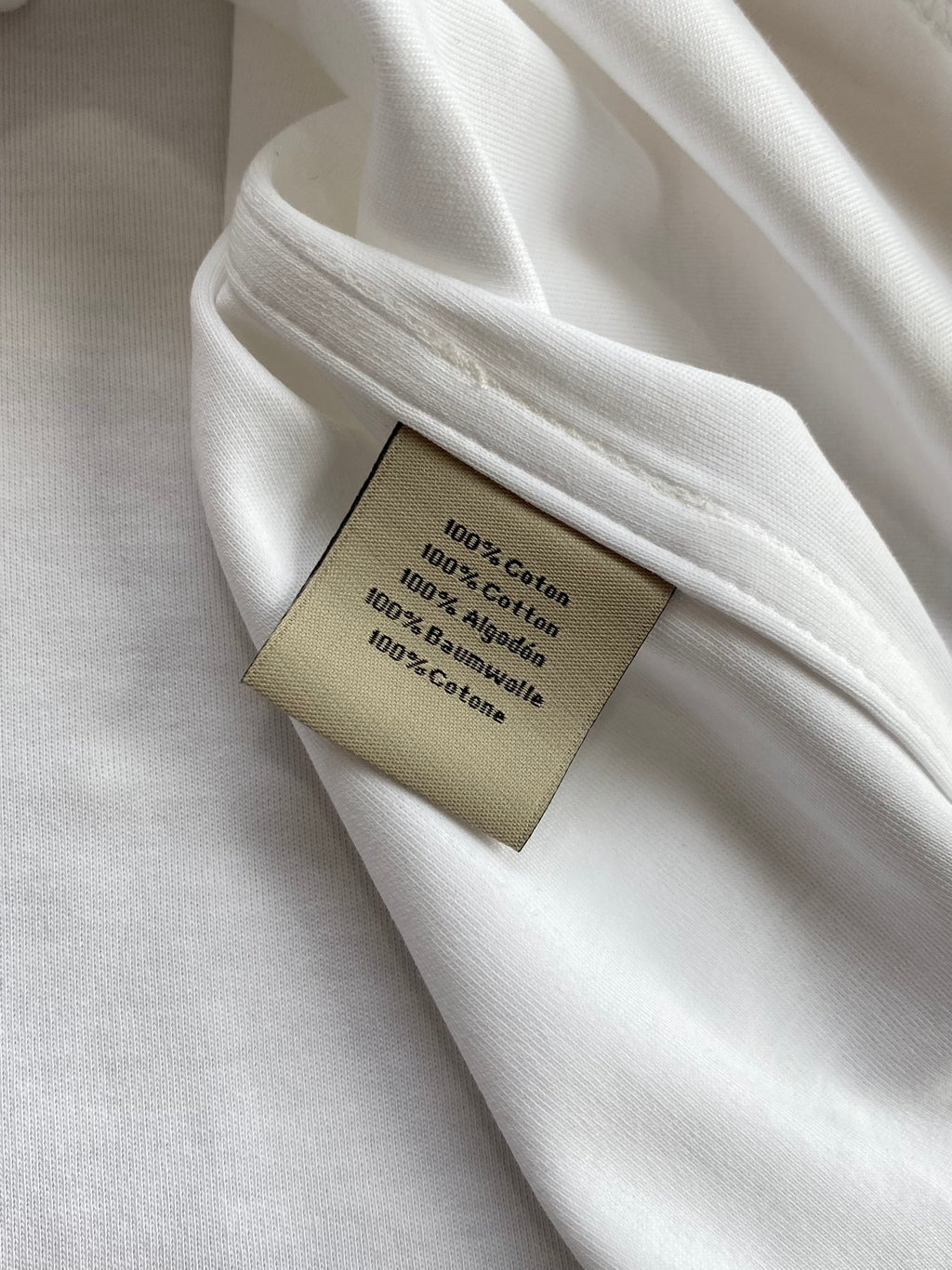 Loewe Weisses T-Shirt mit kontrastierenden Ärmelabschlüssen